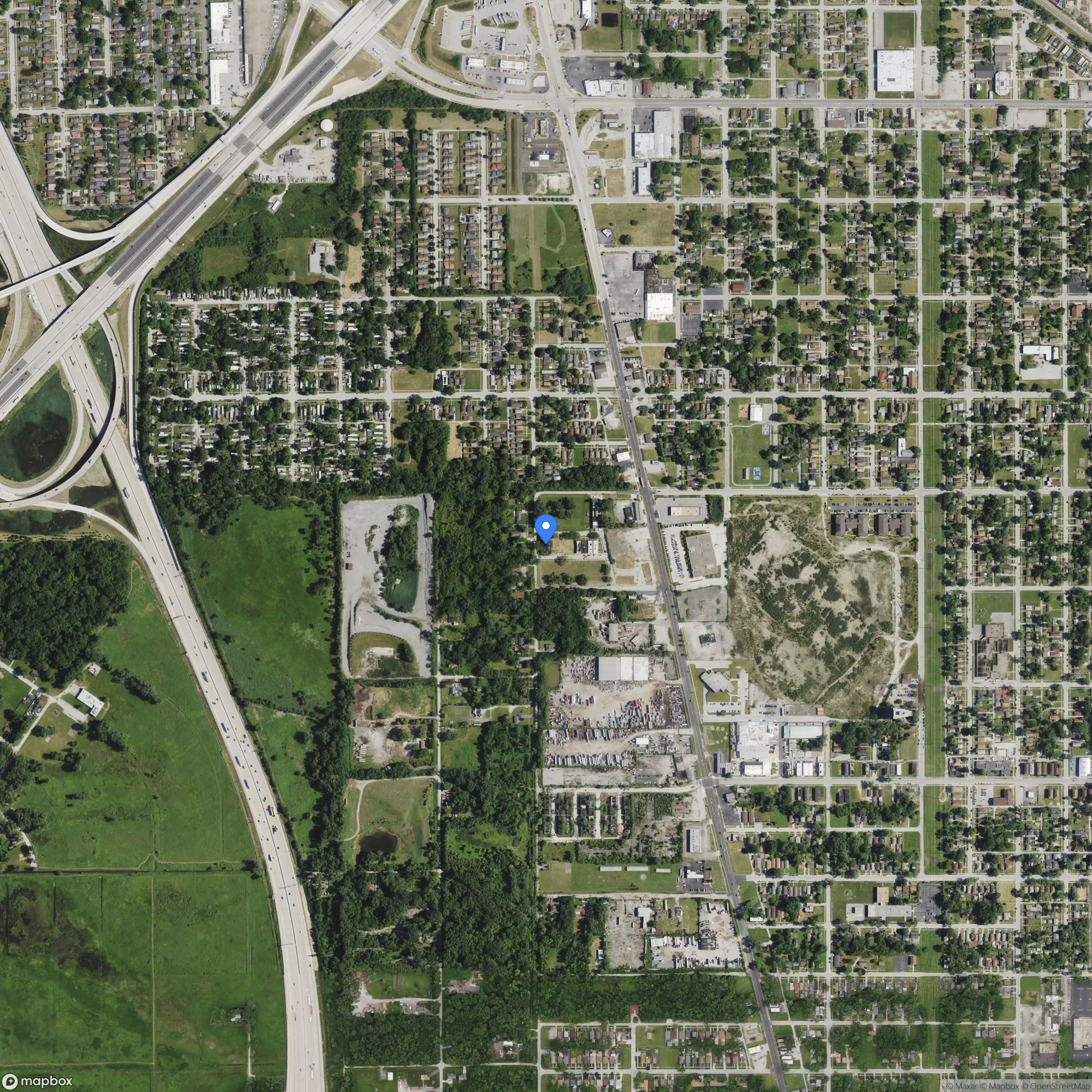 abandoned city block