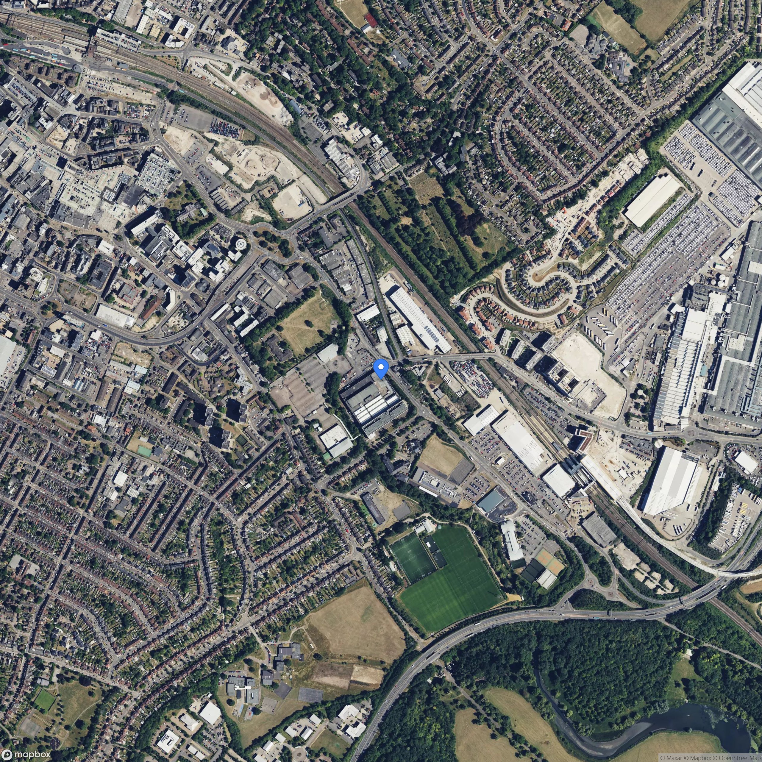 huge building site