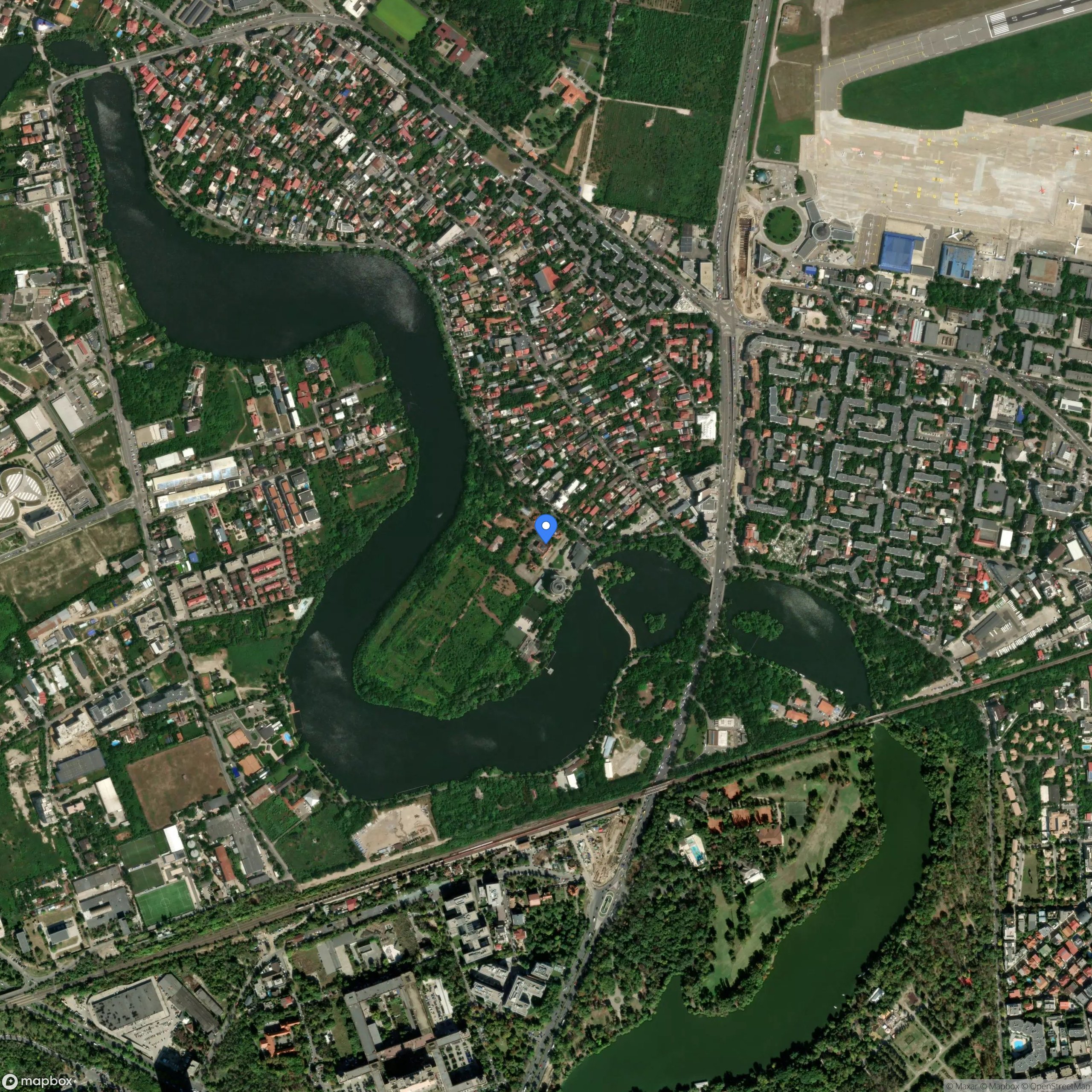 mansion and other buildings